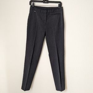 Express Stretch Women's Mid Rise Slacks Dark Gray 4